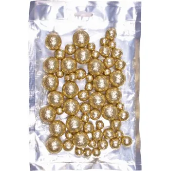 Vánoční dekorace Nohel Garden Kuličky VÁNOCE d1,5-3cm 60ks Zlaté