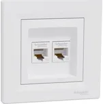 SCHNEIDER ELECTRIC ASFORA Zásuvka datová, kat.5e UTP, 2 otvory, bílá