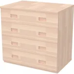 Skříň zásuvková, hloubka 456, buk cink