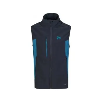Pánská vesta Hannah CARSTEN VEST anthracite/sailor blue XXL; Modrá vesta + DÁREK DLE VÝBĚRU!
