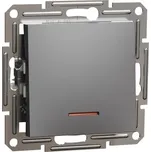 SCHNEIDER ELECTRIC ASFORA Tlačítko s orientační kontrolkou, řazení 1/0So, bezšroubový, antracit