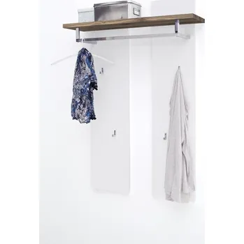 Věšák Věšák na oblečení ROMINA (Bílá + Dub masiv)