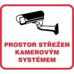 Walteco Prostor střežen kamerovým systémem 90x90mm, samolepka Množství: 5 ks