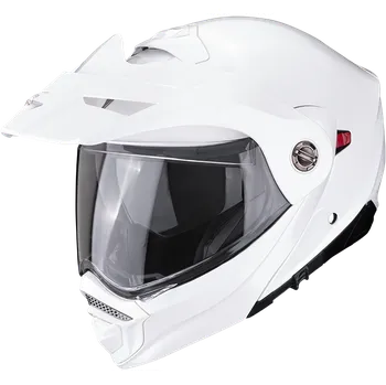 Helma na motorku Scorpion adx-2 solid perleťově bílá l