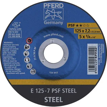 Brusný kotouč Hrubovací kotouč, prohnutý a30pps 125x7mm pferd e125-7 a30ppsf