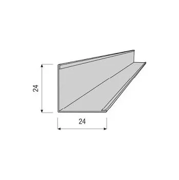 Stavební profil Obvodová lišta pro minerální podhledy AMF Ventatec L24/24, 3m