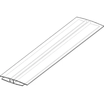Stavební profil LANIT PLAST Spojovací H-profil 4 mm polykarbonát čirý 6 m