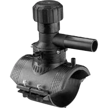 Kanalizační potrubí Elektro T-kus navrtávací s 360° odbočkou Wavin PE100 SDR11, d 200 x 63