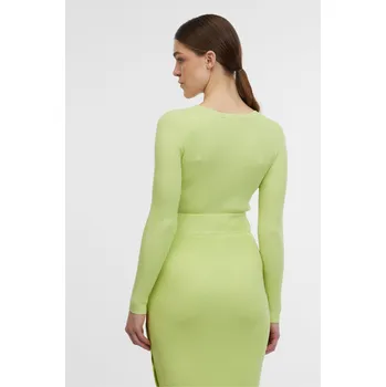 Dámský svetr Orsay Světle zelený dámský žebrovaný svetr - Dámské Orsay krémová 2660771