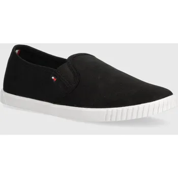 Dámské slipry Tommy Hilfiger Essential Canvas Slip-On Trainers FW0FW07806BDS