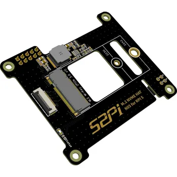 Stolní počítač 52Pi - N05 M.2 2242 PCIe na NVMe Top Extension Adaptér pro Raspberry Pi 5
