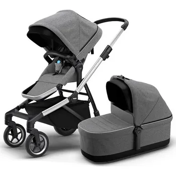 Kočárek Městský kočárek Thule Sleek Aluminum/Gray Melange