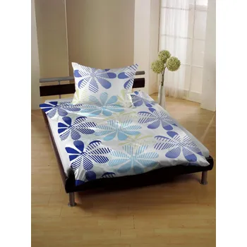 Povlečení Povlečení Bavlna - Renforce - Modro-bílá (140 x 200/70 x 90 cm)