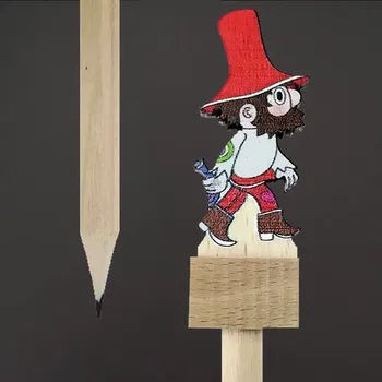 Dekorativní magnet AMADEA Tužka Rumcajs 3 cm