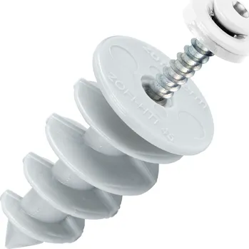 Hmoždinka ZOFITHERM NI Kotvící hmoždinka lišty nopové fólie do zateplení - BÍLÁ 9010, 6 ks/bal