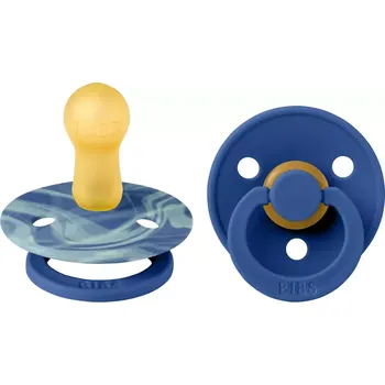 dudlíky Bibs Colour dudlíky z přírodního kaučuku 2ks - velikost 1 > varianta ocean-tie-dye-cornflower