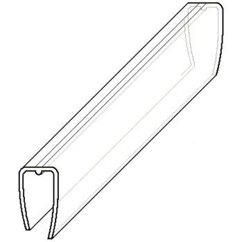 Stavební profil LANIT PLAST Ukončovací U-profil 4 mm polykarbonát čirý 2,1 m