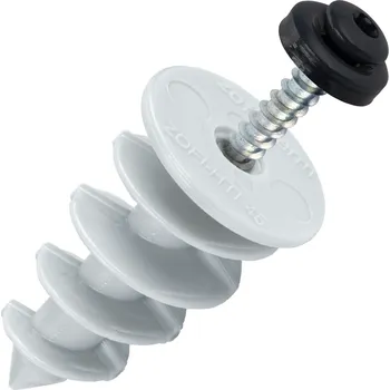 Hmoždinka ZOFITHERM NI Kotvící hmoždinka lišty nopové fólie do zateplení - ČERNÁ 9005, 6 ks/bal - Balení 6 ks