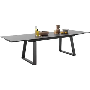 Jídelní stůl Rozkládací jídelní stůl NARBONNE (Antracit + Černá)