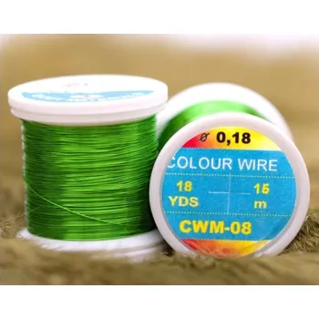 Rybářský prut Hends kroužkovací drátek Colour Wire 0,18mm 15m Zelená