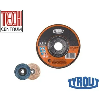 Brusný kotouč TYROLIT Kotouč brousící Rondeller T29 115x22,2 HLINÍK A36NB80 34300411 (25ks) PREMIUM - 1 ks/ 96,82 Kč
