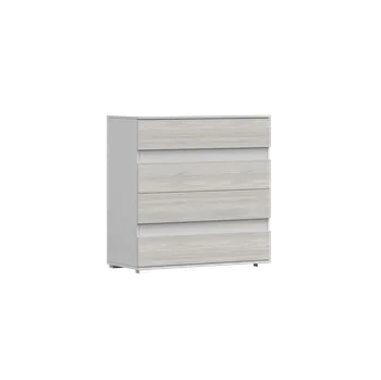 Komoda IDZ Komoda HELIOS 4S 46, 90 cm Dub Kathult/Bílá