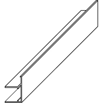 Stavební profil LANIT PLAST Ukončovací/okrajový U/F-profil AL 25 mm 2,1 m