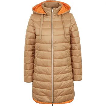 Dámský kabát Orsay Světle hnědý dámský zimní prošívaný kabát - Dámské Orsay hořčicová 2226205