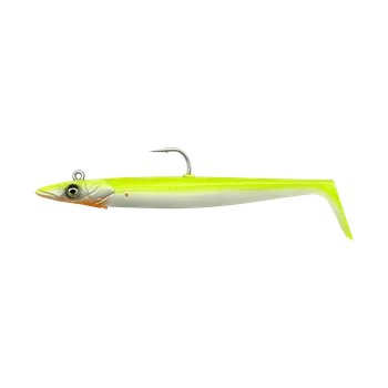 Umělá nástraha Savage Gear Nástraha V2 Sandeel 15.5cm 46g Lemon Back