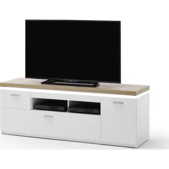 Televizní stolek Televizní stolek CALI I (Bílá + Dub)