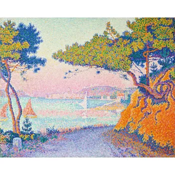 Plakát Plakát, Obraz - Golfe Juan 1896, Paul Signac