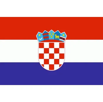 Člun Vlajka k lodi 30x20 cm - Chorvatsko s tunýlkem