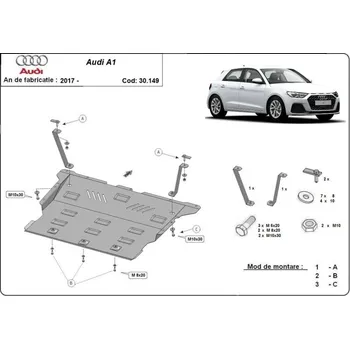Kryt motoru AUDI A1 Allstreet (GBH) Kryt pod motor - Plech -
