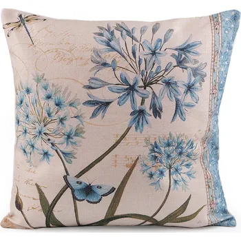 Povlak na dekorativní polštářek Povlak na polštář 45x45 cm Varianta: 1 režná květy, Balení: 1 ks