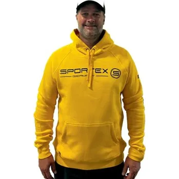 Pánská mikina Sportex rybářská mikina s kapucí žlutá vel.L