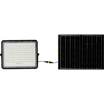 V-TAC VT-180W LED reflektor, solární modul 0.5 W, neutrální bílá, černá, 7828
