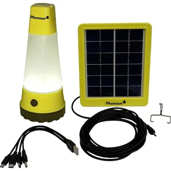 Lampička Phaesun 350115 Solar Lightkit Sun Shine solární stolní lampa LED 1.2 W, 1 W žlutá, černá