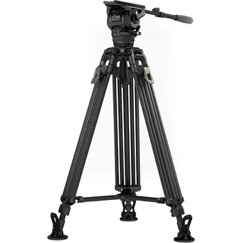 Stativ Tilta 75mm Cine Fluid Head with 2-Stage One Touch Carbon Fiber Tripod Legs (12KG) - Space Gray