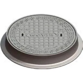 Kanalizační potrubí Poklop litinový Wavin Tegra 600 B125, zatížení B125 - 12,5 t