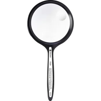 Lupa TOOLCRAFT TO-8976465 ruční lupa zvětšení: 2 x, 4 x, Velikost objektivu: (Ø) 63.5 mm, černá