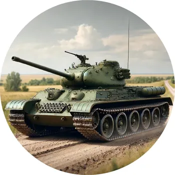 Jedlá dekorace na dort Jedlý papír tank