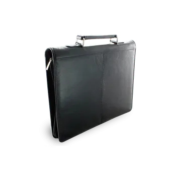 Pánská aktovka Arwel Luxusní kožená zipová spisovka A4 - česká výroba; černá
