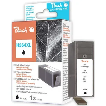 PEACH HP Photosmart H364XL, HP 364XL, black, s čipem