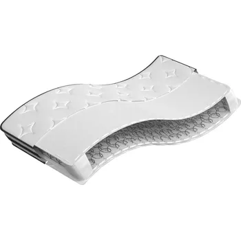 Matrace Matrace s bonnellovými pružinami medium 100 x 200 cm Bílá 372956