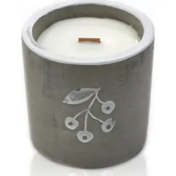 Svíčka Awm Sojová svíčka v betonu Bobule - Jalovec a Sladký Džin 450g