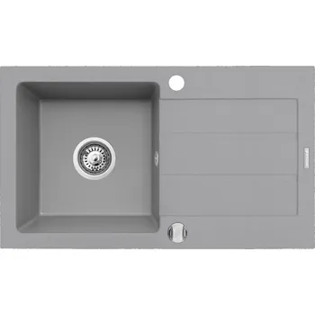 Granitový dřez Kuchyňský grantový dřez Pyramis NEXT 76x44 1B 1D grey (70.053.701)