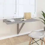 Nástěnný sklápěcí stůl šedá sonoma 100x60x56cm kompozitní dřevo Šedá 342651