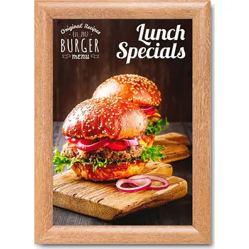 Rám na obraz Klaprám A4, ostrý roh, 25 mm, barva Dřevo