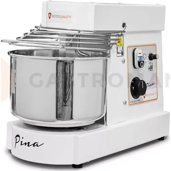 Hnětač těsta Spirální mixér na těsto, regulací otáček, s pevným hákem a mísou, 7 litrů, 230V | RESTO QUALITY, PINA10 VV