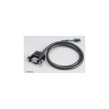 Datový kabel AKASA kabel redukce interní USB na externí USB, USB 2.0, 60cm